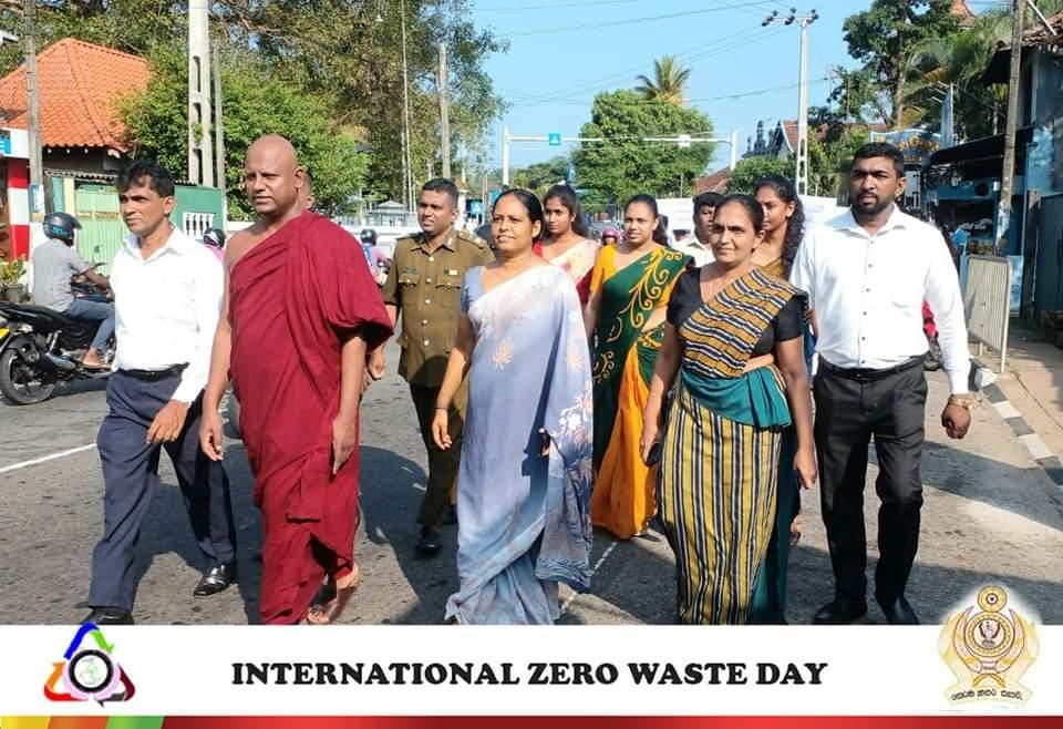 A public awareness program and walk organized in conjunction with the International Zero Waste Day